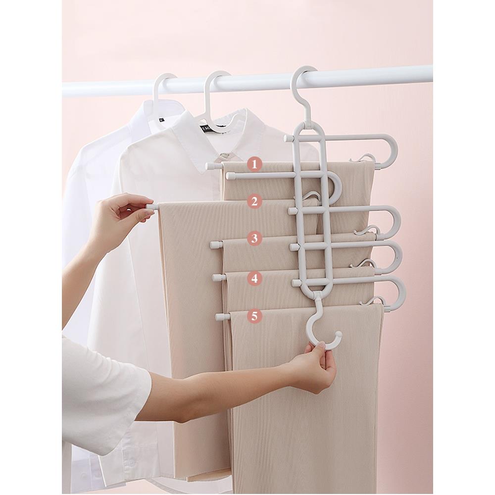 优武多功能神奇裤架多层折叠家庭储物裤架宿舍衣柜晾衣架