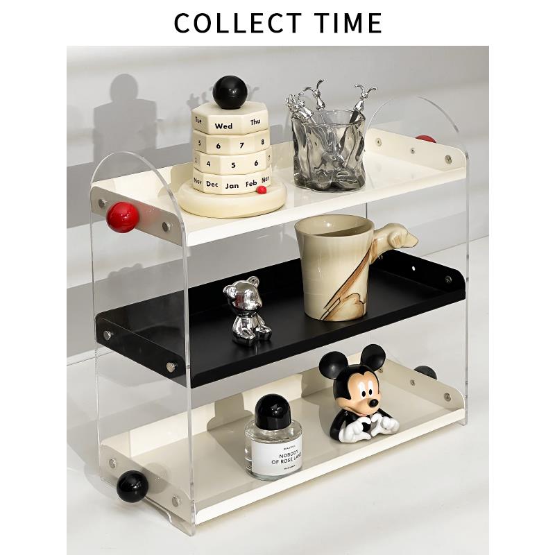 中古铁艺杯架 高级感水杯收纳架子创意桌面咖啡杯子亚克力置物架