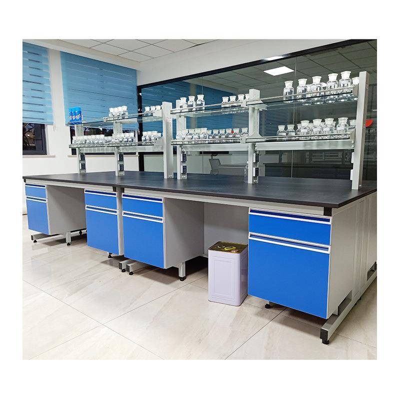 钢实验台PP验实木验台钢BTGM木实验室边台实室工作台全钢中实央验