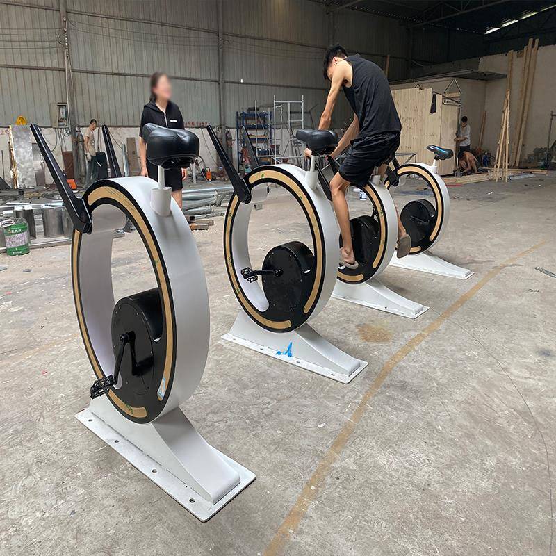 脚公园自LJF行力车景区单车互动发电迷踏你动动感网红户外无蜗牛