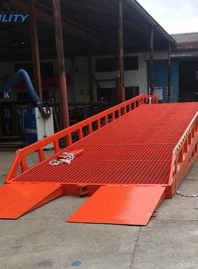 压移动式集AWB装液箱装卸货平助台登车桥 物流仓储辅斜坡车上台