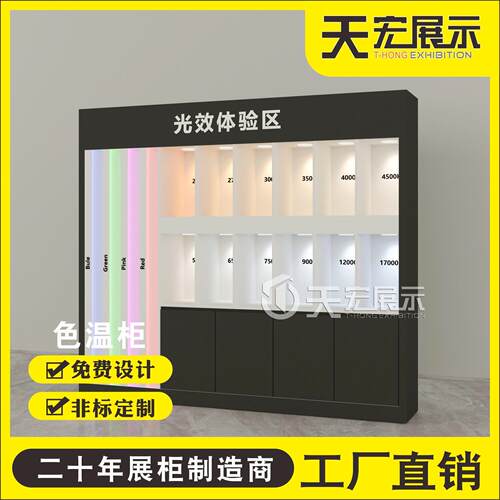 色温展示灯色温墙展示式灯超灯薄计嵌入射灯展厅10柜子展架设光展