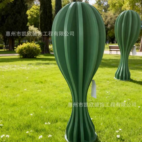 璃户外玻钢雕塑大蘑菇雕塑型业街草坪花朵装饰落商地景观装置2025