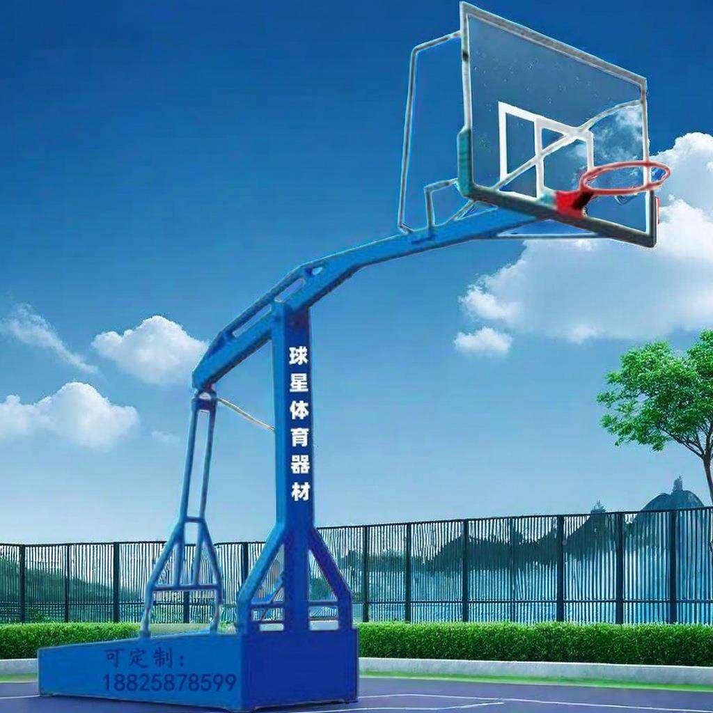 海南海口标准架篮球架移动篮球固定式篮篮球架怀化式安化球189星