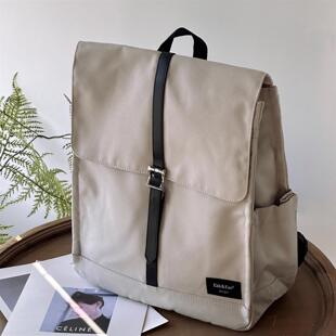 酷极简风！双肩包英伦风14寸电脑包轻便背包男女防水旅行书包