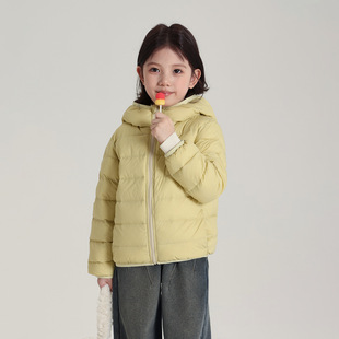 2025新款布丁哈鲁童装羽绒服冬季新款女童羽绒服绒子含量三防面料