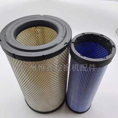 神钢SK200-6-6E 200-6空气滤芯机油柴油液压回油滤芯