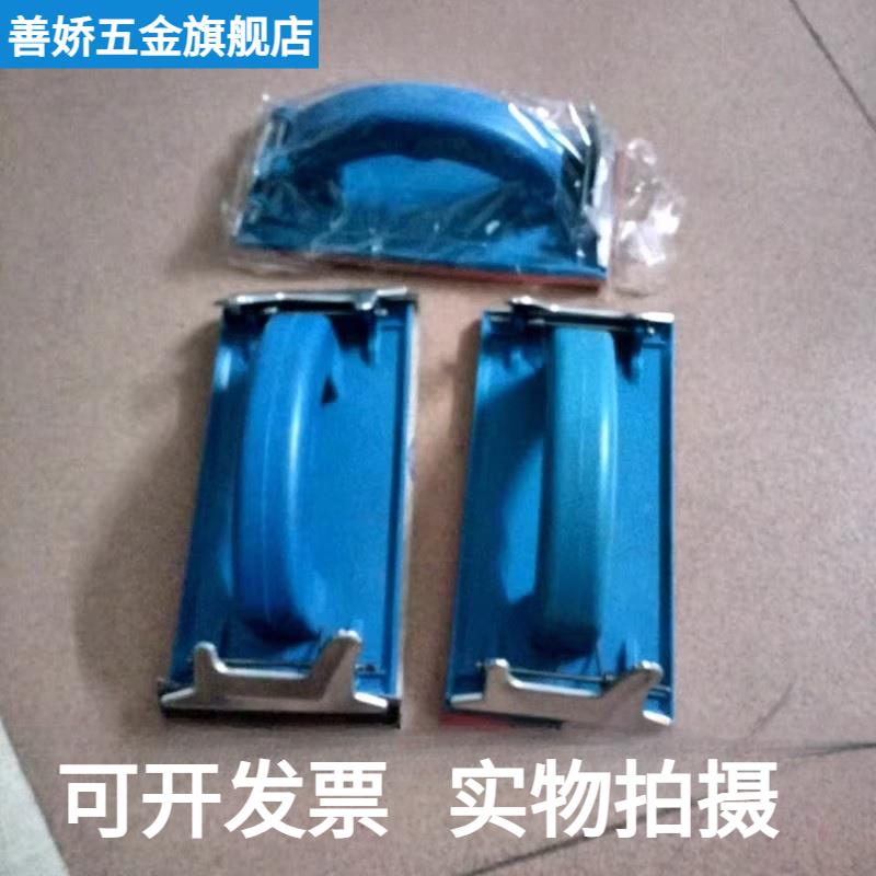 砂带机压板 刷架 三角拉丝机手按板皮 手动拉砂机用压板带润滑布图片
