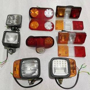 新源65/B75/C80轮式挖机配件 LED前大灯带转向大臂灯尾壳后刹车灯
