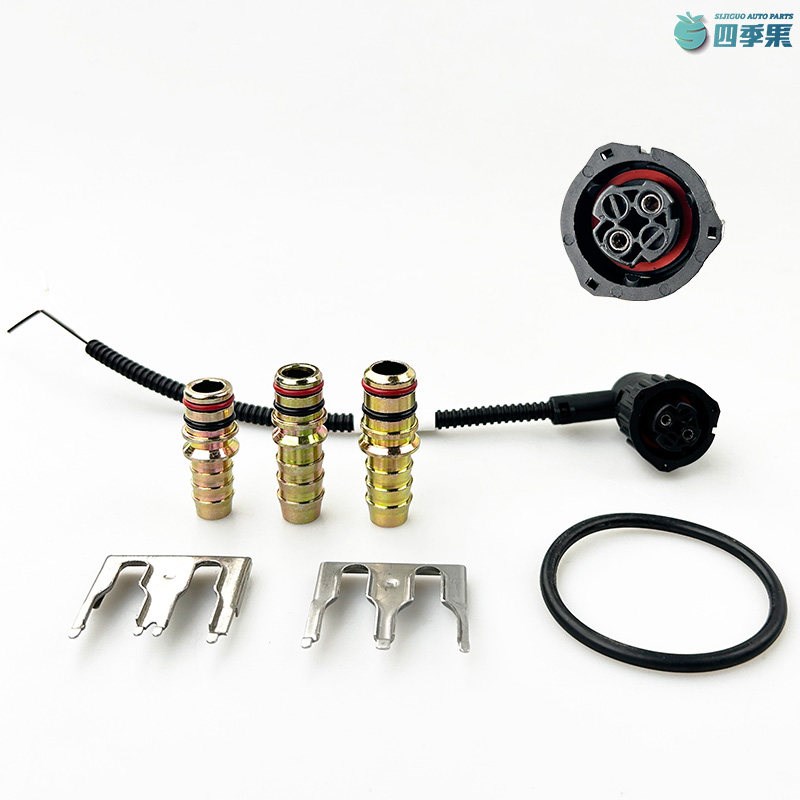 速发解放JH6油管传感器电插头J6P油箱浮子接头卡片天V悍V浮子口密