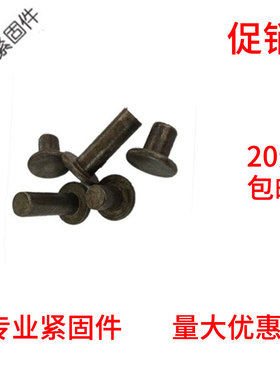 速发GB10平头实心铁铆钉敲击式2.5M1M6M5M8M10M42本色镀锌