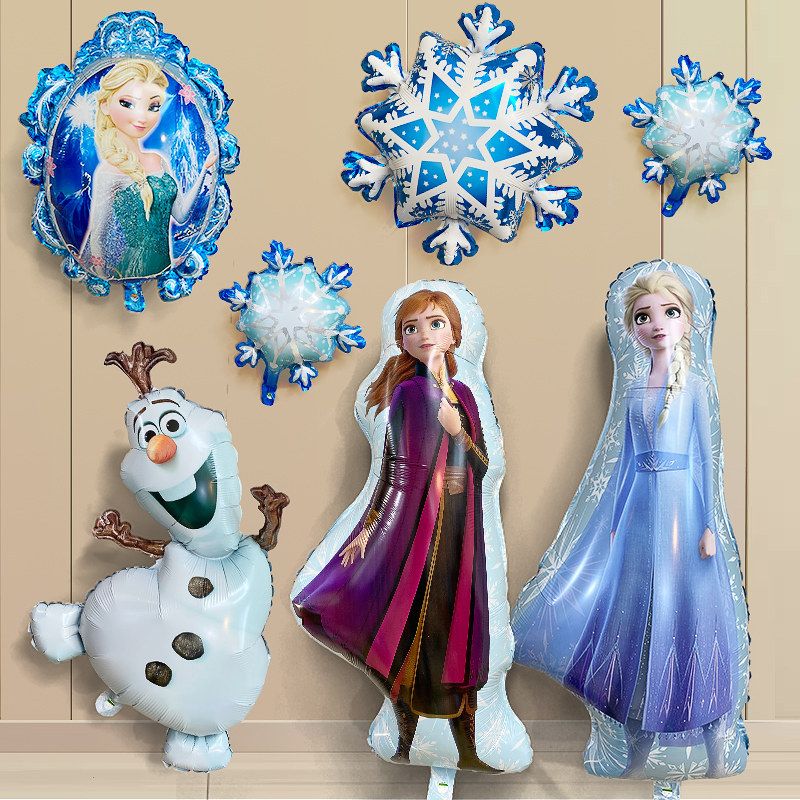 速发冰孩奇缘公主造子气球送小雪型小仙生日礼物派对场景布置