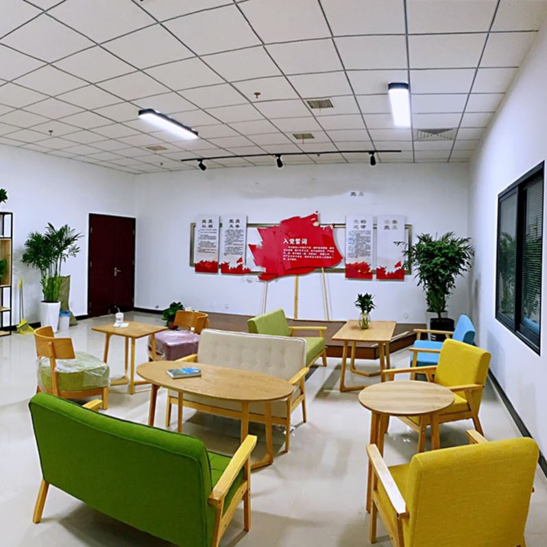 速发奶茶店实木卡发卡面西餐厅家用皮座沙发沙座办公室接待沙发