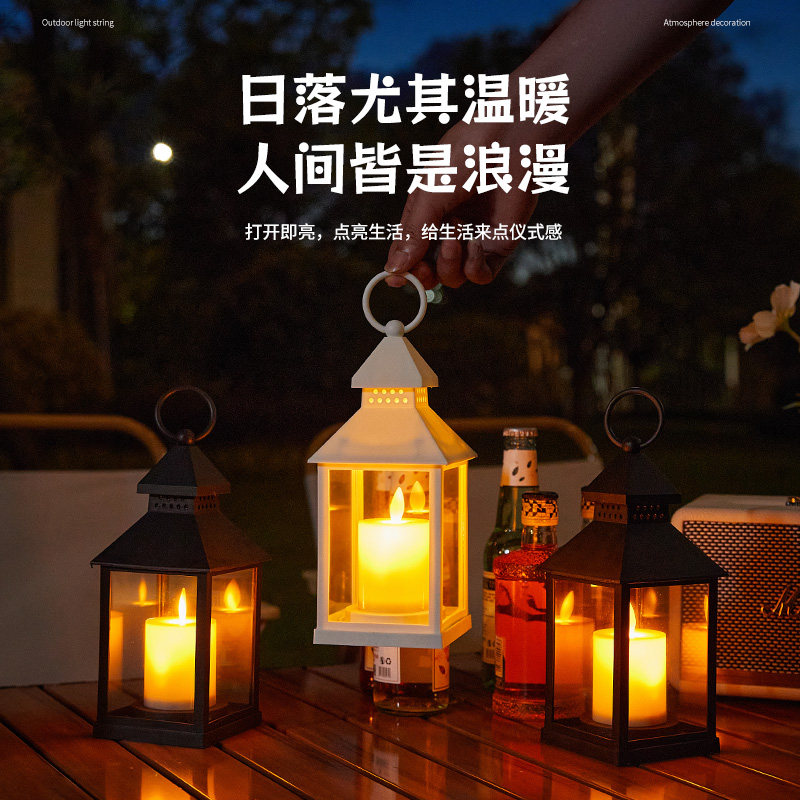 速发桌面小摆件餐厅卧室氛围装饰场景布置电子复古小式灯挂夜风灯