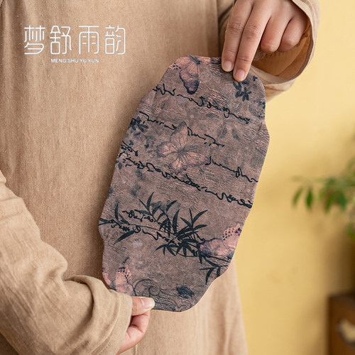 速发配云纱蝴蝶小号茶席中式禅意防水茶垫茶桌隔壶热垫茶具茶道零
