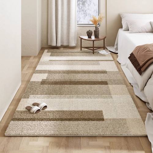 速发毯寂风卧室仿床边地侘美房德加厚拉间床前地垫吸水防滑毛绒垫