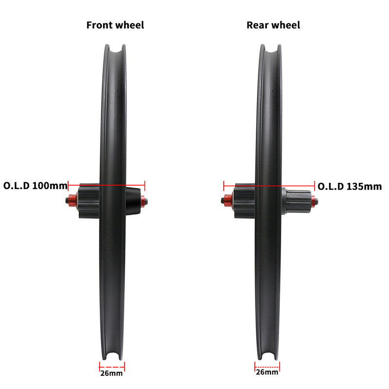 速发山地自行车碟刹轮组金0寸451自行车轮镁合2轮毂一体轮卡式轮
