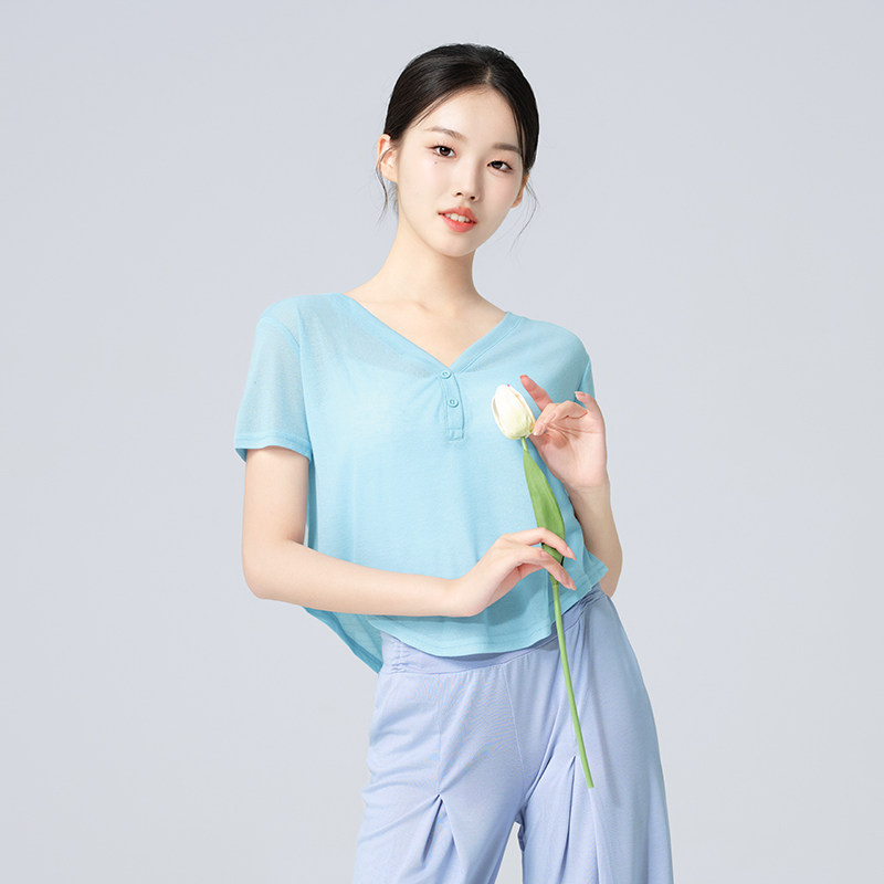 速发舞蹈跳衣舞舞功服外搭宽松中国舞服装古典爵士舞训练上练服