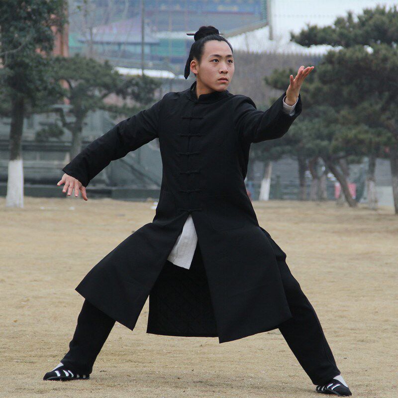 速发秋冬款太极棉袍加天长袍道士袍袄武当太极服武当道棉冬厚练功