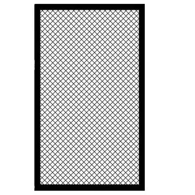 工业风菱形网格网红墙小网孔铁艺屏风隔断简易门网格隔板铁网格网