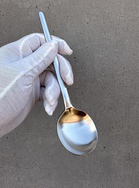 【100年经典】sola 304不锈钢圆头勺哑光质感餐勺喝汤勺子吃饭勺