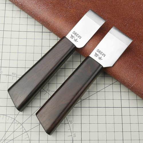 千益 M390粉末钢裁皮刀 皮革开料刀下料刀手工DIY皮具制作