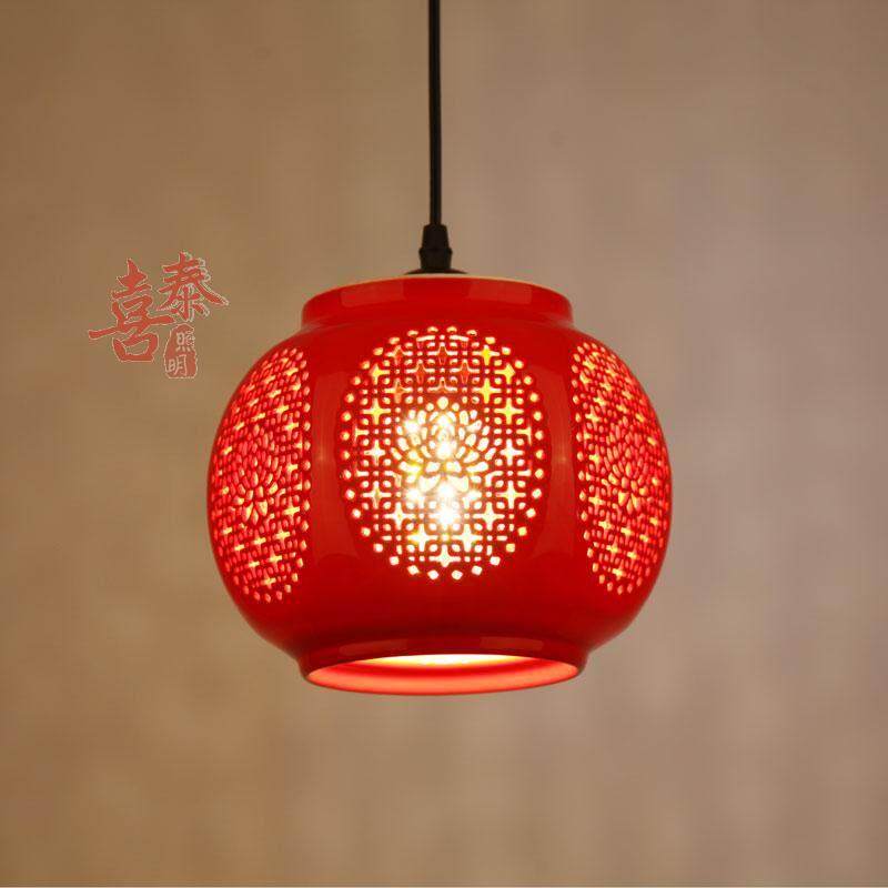 红灯笼红色阳台灯笼灯过道玄关吊灯门厅走道灯中式陶瓷小吊灯笼,家装灯饰光源,床头/玄关/吧台/过道吊灯,淘宝优惠券,粉丝福利购,淘宝优惠卷