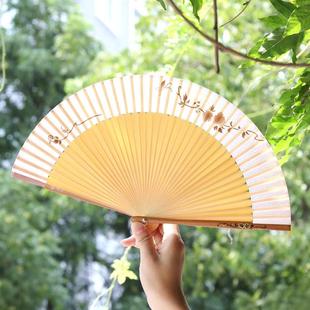 Fan风度蝶影折扇古风国风丝绸文创送礼便携扇子定制苏扇新款 女