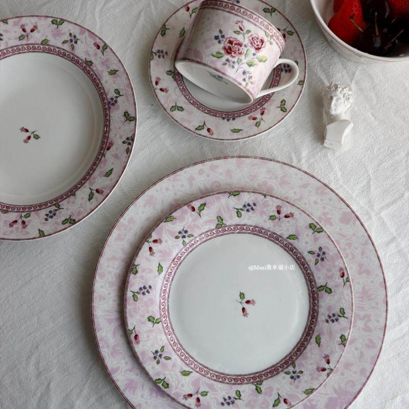 浪漫覆古俏皮玫瑰中西式家用陶瓷餐具蛋糕盘牛排正餐盘义大利面,餐饮具,盘,淘宝优惠券,粉丝福利购,淘宝优惠卷
