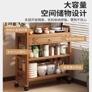 可移动小推车带轮茶水架置物架家用小茶几茶桌沙发边几客厅茶水柜