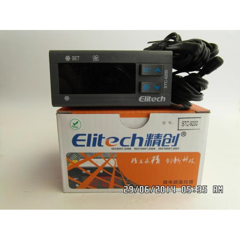 ElitechSTC-9200冷库雪柜温控器制冷化霜风机双传感器温度校