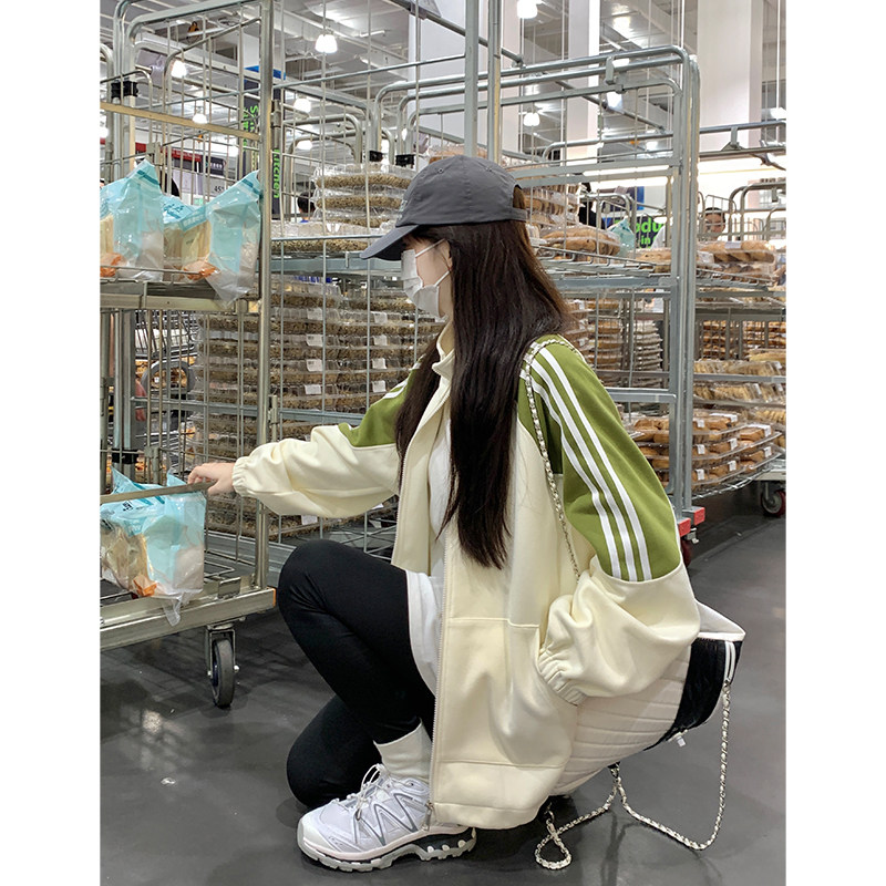 速发即墨春秋卫衣薄外套秋冬上2024春款装运衣宽松款动冷淡系开衫