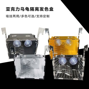 速发乌龟隔离盒色带平台爬坡晒台调节高度透明白自黄色黑色蓝色可