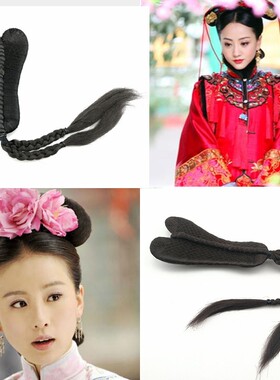 速发格摄旗头清朝 影饰格影配楼皇后头饰宫廷福晋燕尾古装发饰造