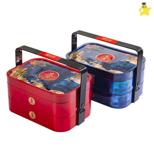 速发中秋月饼包装盒铁盒双黄装空盒冰皮月饼礼盒蛋层马口铁月饼包