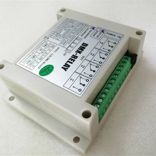 速发专业4路DMX512带常开常闭触点继电器开关防干扰时序器