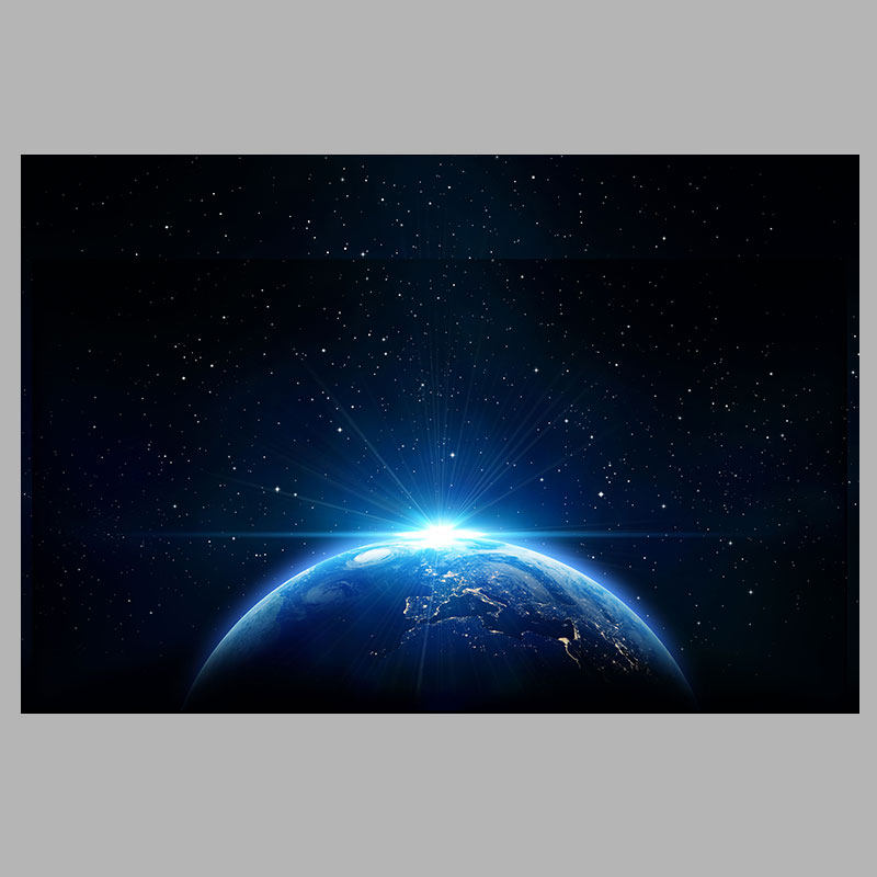 速发鱼缸背景贴纸星球月亮高清图水族箱星空地球立体画个性壁纸自