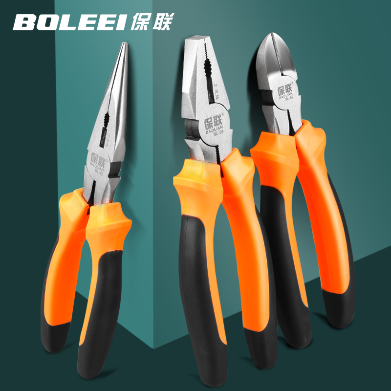 速发老虎钳钳子钢级钳多功能用老虎大全嘴工尖电工业丝斜口特种手