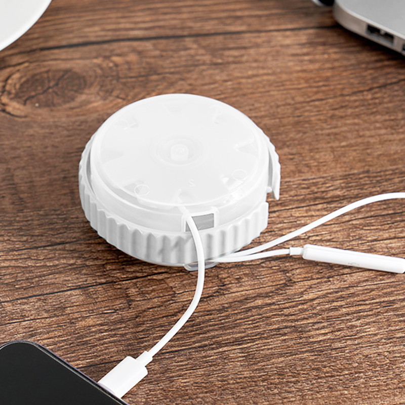 速发多功能收纳盒便携式可旋转带理线盒子绕线器