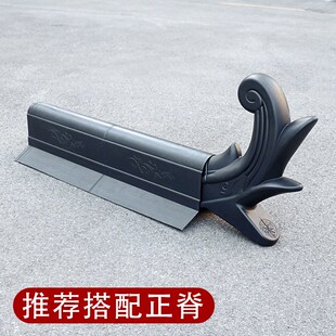 速发【特大翘角中】6m高塑料仿古超大祥云飞头式翘檐装饰树脂瓦挑