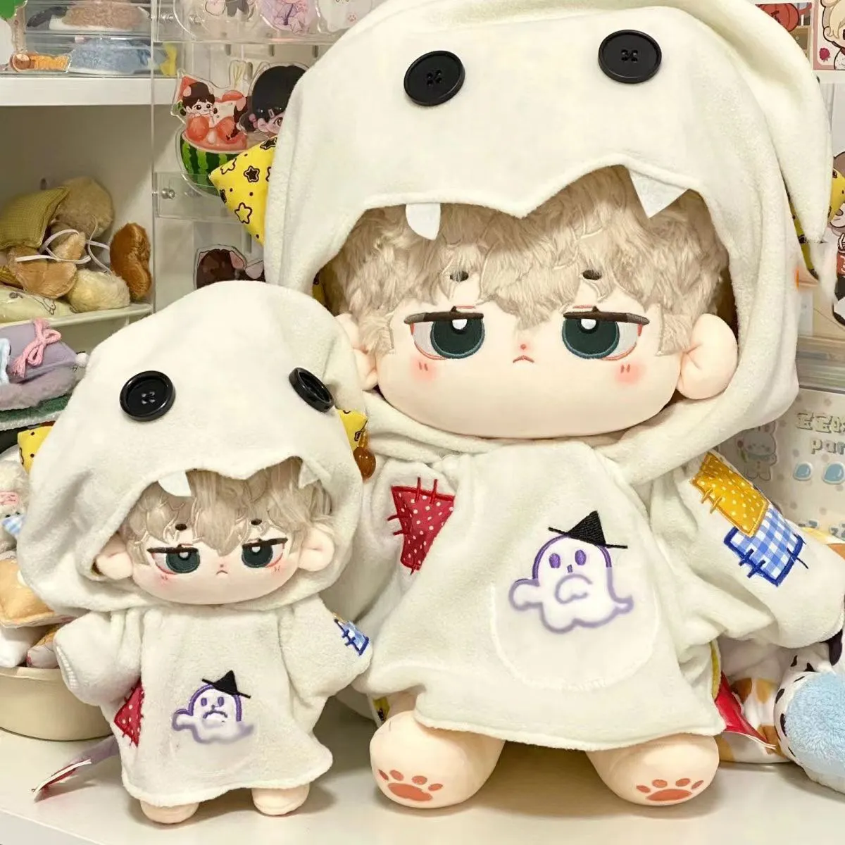 创意一番赏娃40cm幽灵小鬼娃衣万圣节连体帽娃衣20cm棉花娃娃换装