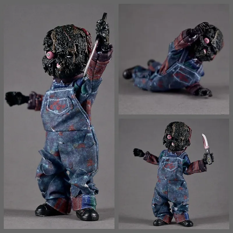 鬼娃回魂 恐怖 惊悚 布衣烧焦版 鬼娃 chucky恰奇 可动 盒装手办