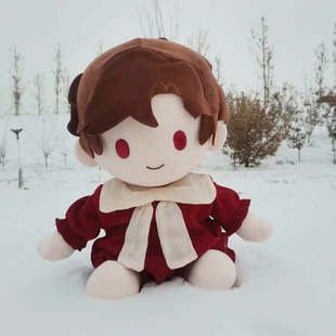 一番赏娃衣坐高40cm棉花娃娃红色拜年服换装光与夜之恋玩偶爬爬服