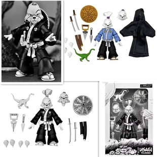 忍者神龟 NECA 54306 宫本兔 黑白版 GK 模型 玩具 手办 动漫周边