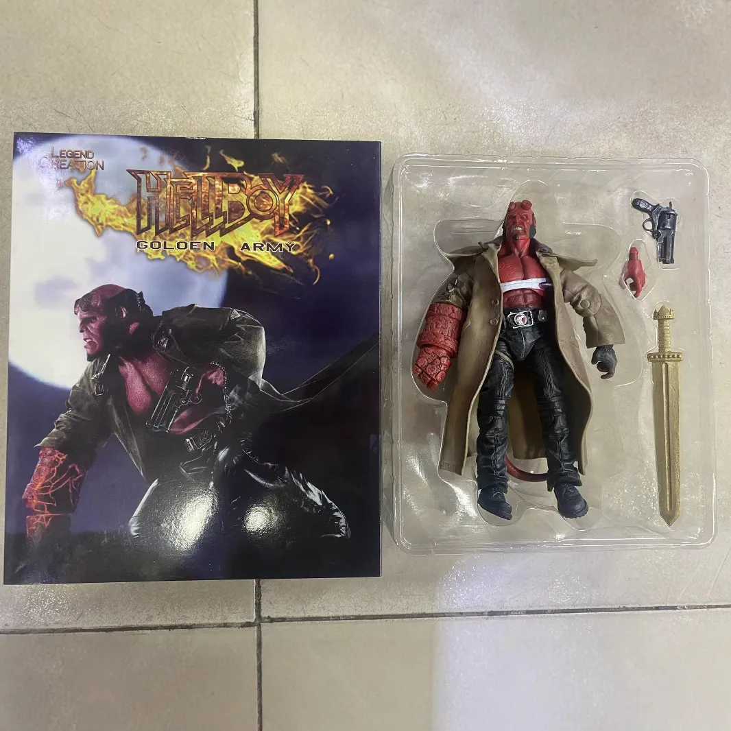地狱男爵 Hellboy地狱男孩7寸 关节可动人偶模型手办摆件彩盒