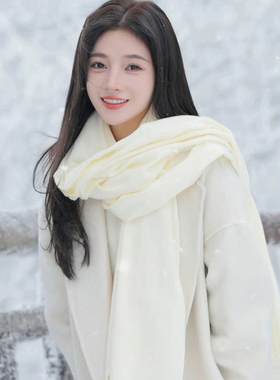 生日礼物Concise Kite围巾女100%纯羊绒新款围脖高级感送女朋友