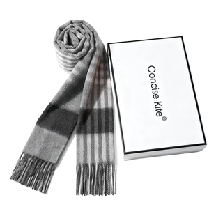 生日礼物Concise Kite围巾男士冬季纯羊绒新款围脖保暖轻奢高级感