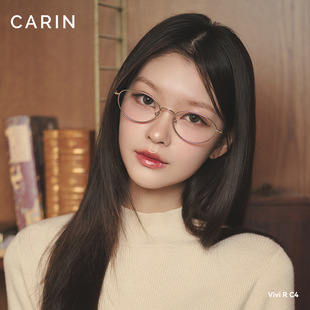 CARIN猫眼眼镜近视女度数可配Vivi钛架镜框R防蓝光眼镜女高级感