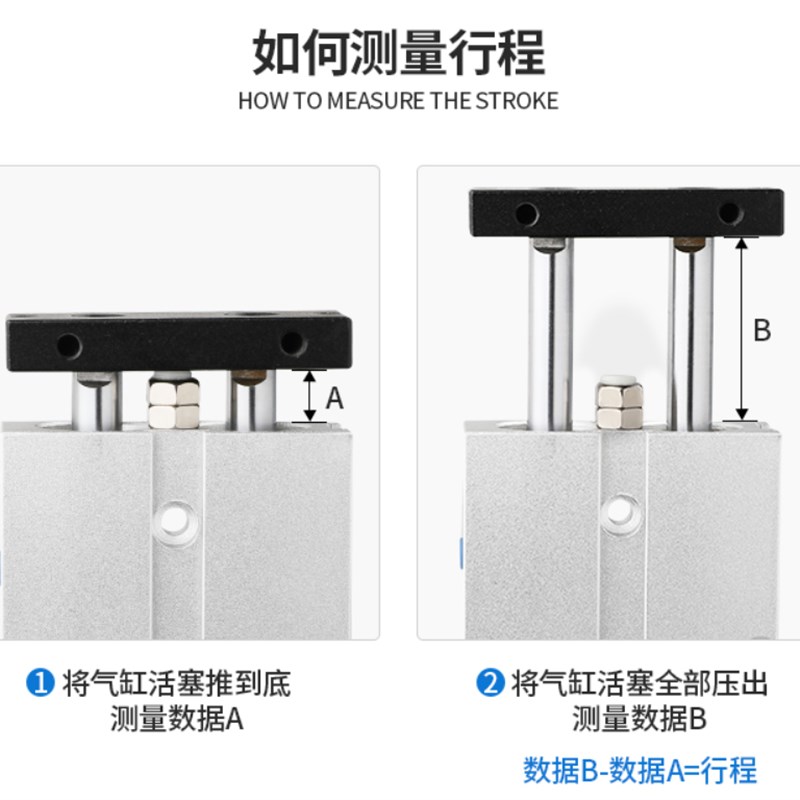 TDA双轴双杆气缸TN25/32/40*15X20X25X30X40X50X60X100X150X200-S