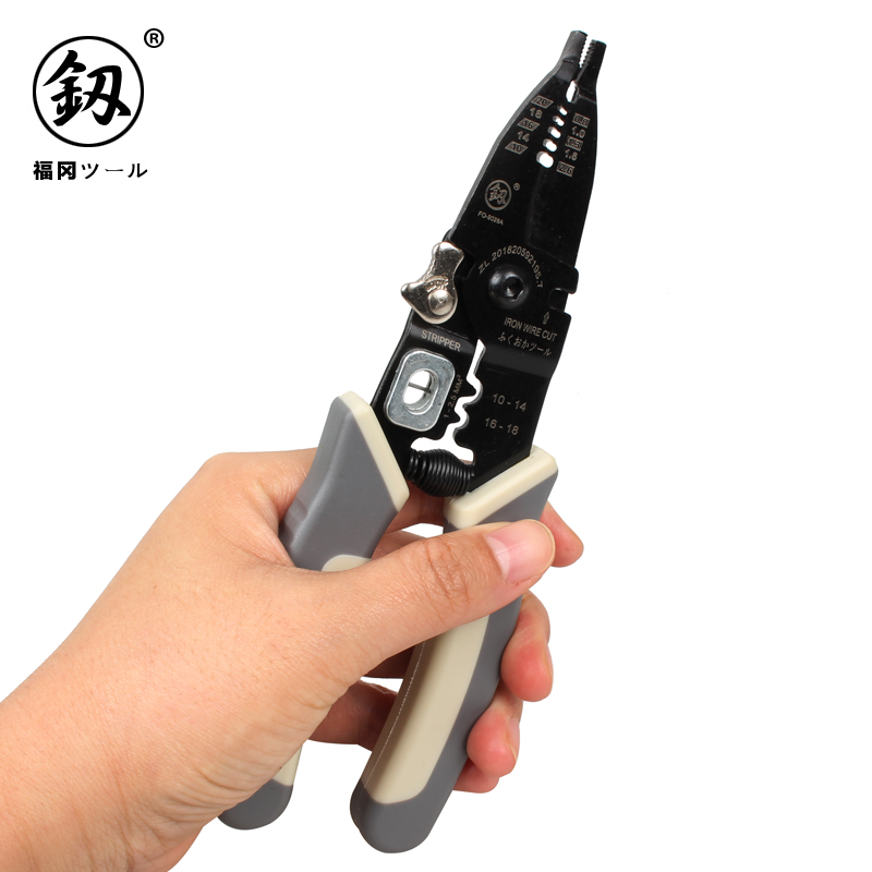 福冈工具多功能剥线钳电z工级剪线钳子压线分线剥皮